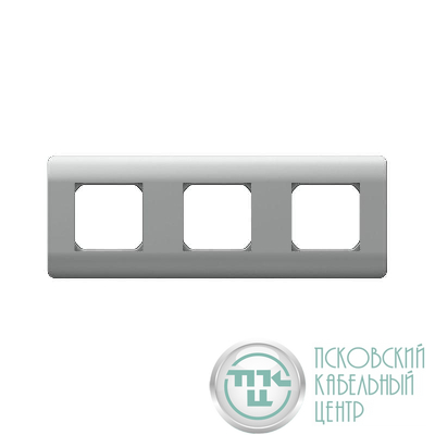 Рамка 3-м NEW3-E универс. серебр. CHINT 431437