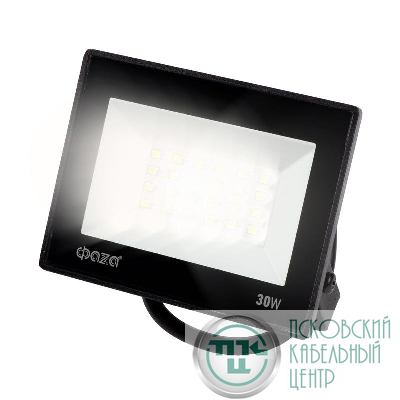 Прожектор светодиодный СДО-20 30Вт 6500К IP65 230В BL ДО прозр. закален. стекло ФАZА 5047280