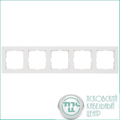Рамка 5-м G-Classic бел. глянцевый Jasmart G1005W