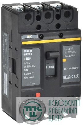 Выключатель автоматический 3п 40А 25кА ВА88-31 MASTER IEK SVA00-3-0040-02