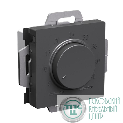 Термостат теплого пола электронный AtlasDesign 10А с датчиком механизм базальт SE ATN001435