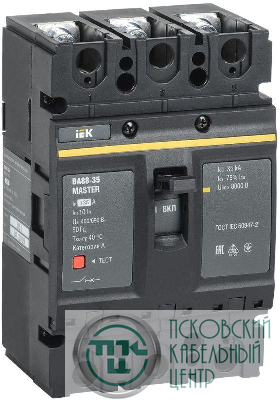 Выключатель автоматический 3п 125А 35кА ВА88-35 MASTER IEK SVA30-3-0125-02