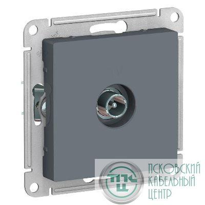 Розетка телевизионная проходная TV AtlasDesign 4дБ механизм грифель SE ATN000792