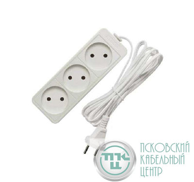 Удлинитель 3х7м без заземл. 10А IP20 2.2кВт ПВС Союз 481S-1307
