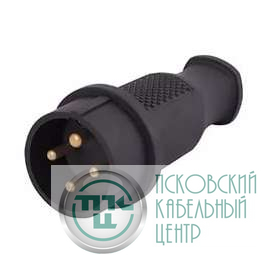 Вилка кабельная 3ф 3х32А 3Р+Е 380В каучук LEZARD 332-0100-0201/201