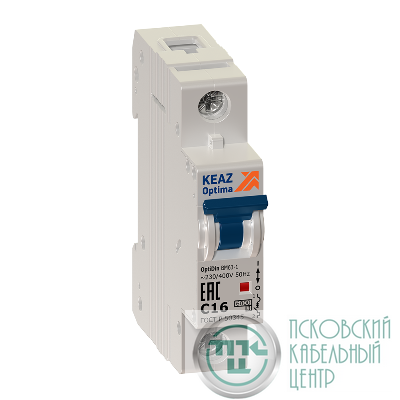 Выключатель автоматический модульный 1п C 50А 6кА OptiDin BM63-1C50-УХЛ3 КЭАЗ 260512