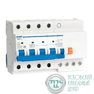 Выключатель автоматический дифференциального тока 4п C 32А 30мА тип AC 6кА NB1L-40 (R) CHINT 198131