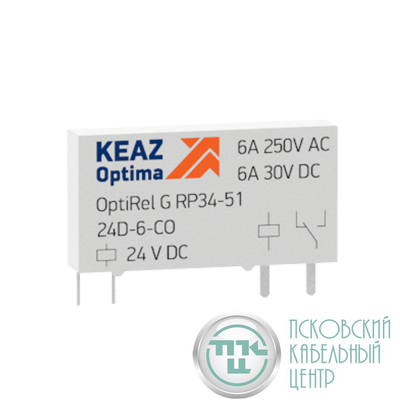 Реле промежуточное OptiRel G RP34-51-60D-6-CO КЭАЗ 281149