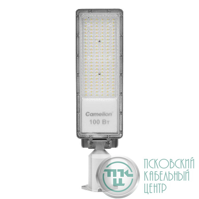 Светильник THL-1006 100Вт 5700К IP65 12000лм 180-240В 500х130х79 КСС "Ш" 1/10 ПВ уличный Camelion 16342