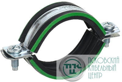 Скоба двухкомпонентная с резин. уплотн. d20-24мм метал. ELASTA IEK ET-MP40D-SK-020-02-160