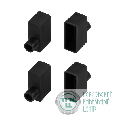 Заглушка WPH-FLEX-0616-SIDE BLACK с отверстием пластик (комплект) Arlight 045880