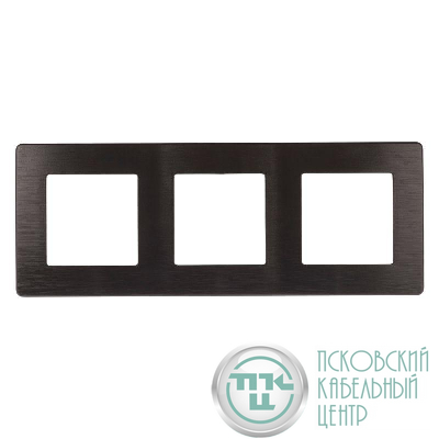 Рамка 3-м 12-5103-05 сатин антрацит Эра Б0052523