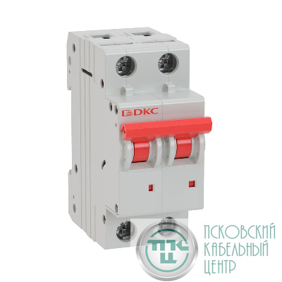 Выключатель автоматический модульный 2п C 6А 6кА MD63 YON MD63-2C6-6