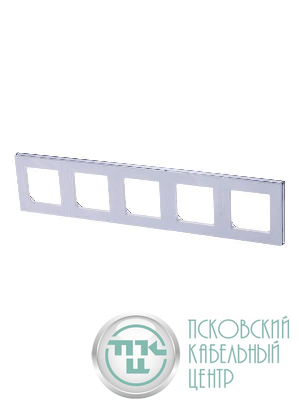 Рамка Levit 5п бел./дым. черн. ABB 2CHH015050A6062