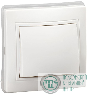 Выключатель 1-кл. СП Кварта ВС10-1-0-КБ-44 10А IP44 бел. GENERICA KV-V10-10-44-K01