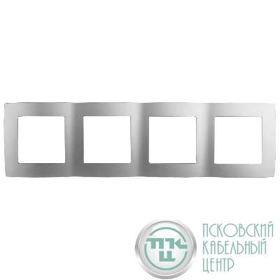 Рамка 4-м 12-5004-03 алюм. ЭРА Б0014773