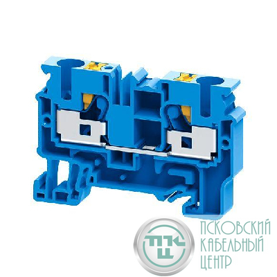 Клемма проходная push-in OptiClip CP-10-I-BU-57А (0.5-10) син. КЭАЗ 331843