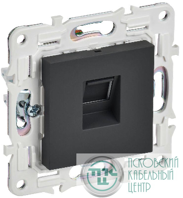 Розетка компьютерная RJ45 кат.5E SKANDY SK-K01G графит IEK SK-K10-1-K53