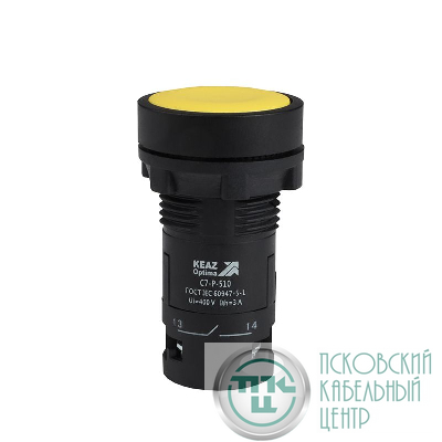 Кнопка OptiSignal Compact D22 С7-P-510 желт. 1НО XB7NA51 КЭАЗ 362034