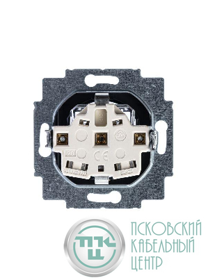 Розетка Levit с заземл. с защ. шторками 16А антрацит/дым. черн. ABB 2CHH203457A6063