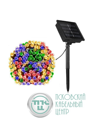 Гирлянда Сеть 150 LED на солнечной батарее мультиколор 2мх1.35м ERAUF024-16 ЭРА Б0044225