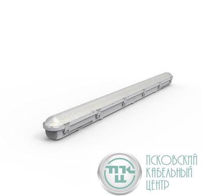 Светильник светодиодный ДСП WP 11 C 40W OP 840 L1200 EL 1200х85х80мм 40Вт 4000К IP65 пылевлагозащ. с БАП 3ч бел. Русский Свет 15071123177