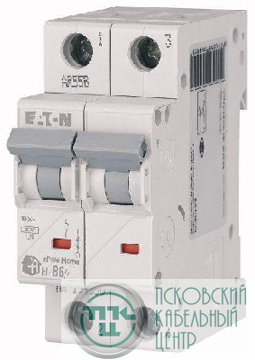 Выключатель автоматический модульный 2п C 10А 4.5кА HL-C10/2 EATON 194769