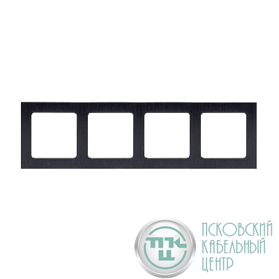 Рамка 4-м Стокгольм металл. черн. PROxima EKF EZM-G-305-10