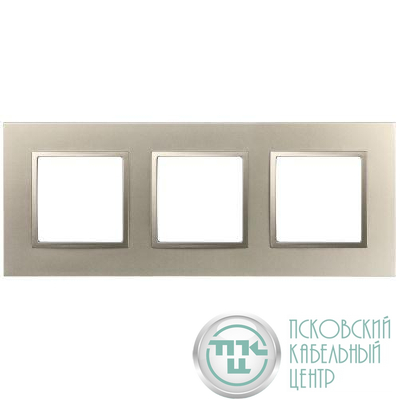 Рамка 3-м Elegance 14-5013-04 Classic шампань Эра Б0060584