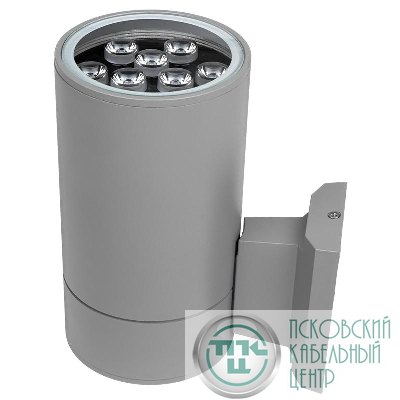 Светильник светодиодный архитектурный PWL-200110/30D 1х9Вт 3000К GR IP65 фасадный исполнение односторон. сер. Pro JazzWay 5042056