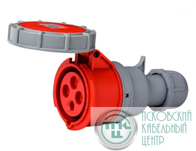 Розетка переносная 3Р+РЕ 16А 380В IP67 РП-103 DEKraft 26140DEK