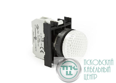 Арматура сигнальная со светодиодом 12-30В перем. и пост. тока бел. EMAS B050XB