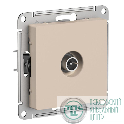 Розетка телевизионная оконечная TV AtlasDesign 1дБ механизм песочн. SE ATN001291