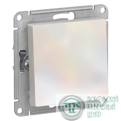 Выключатель 1-кл. СП AtlasDesign 10А IP20 (сх. 1) 10AX с самовозвратом механизм жемчуж. SE ATN000415