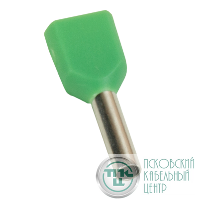 Наконечник штыревой втулочный под два провода НШвИ2 OptiKit T-Shv2-PVC- 1.0-8 (уп.100шт) КЭАЗ 278045
