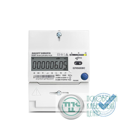 Счетчик CE207 R7.849.2.OA.QUVLF SPDS 1ф 5-80А класс точн. 1.0/2.0 многотариф. Энергомера 101002009013126/101002009012967