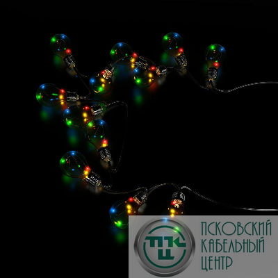 Гирлянда светодиодная садовая Solar "Большие Шары" 10 ламп мультицвет IP44 GAUSS GS035