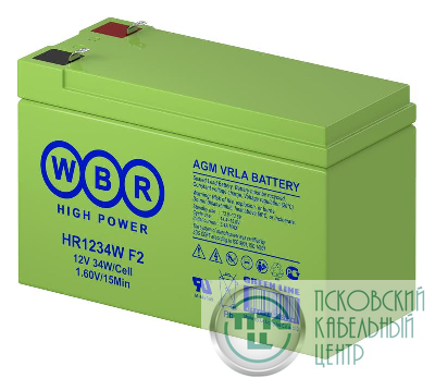 Аккумулятор 12В 9А.ч WBR HR1234W F2 WBR