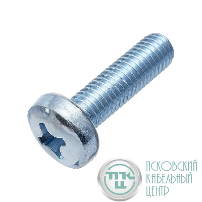 Винт с полукруглой головкой М6х12 DIN 7985 класс прочн. 4.8 цинк (пакет) (уп.100шт) СТРОЙМЕТИЗ UTORM3101628