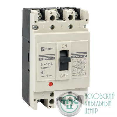 Выключатель автоматический 3п 100/125А 35кА ВА-99М PROxima EKF mccb99-100-125m