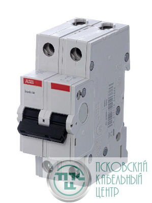 Выключатель автоматический модульный 2п C 63А 4.5кА Basic M BMS412C63 ABB 2CDS642041R0634