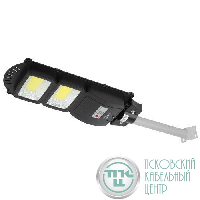 Светильник 40Вт 5000К IP66 750лм консольный на солнечной батарее COB с кронштейном с датчиком движения ПДУ Эра Б0046794