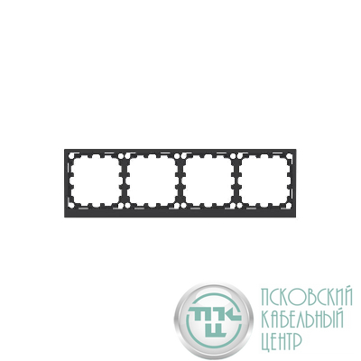 Рамка 4-м KANT черн. уголь DKC 7012908