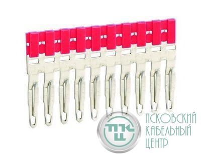 Перемычка втычная изол. 3 полюса шаг 5.2мм красн. DKC ZPTP0303R