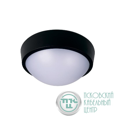 Светильник светодиодный "Банник" PBH-PC-RA 12Вт 4000К BLACK IP65 ЖКХ пылевлагозащ. черн. JazzWay 5048393
