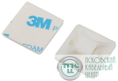 Площадка самоклеящаяся под хомуты 20х20мм NO-225-307 бел. (уп.10шт) Эра Б0066723