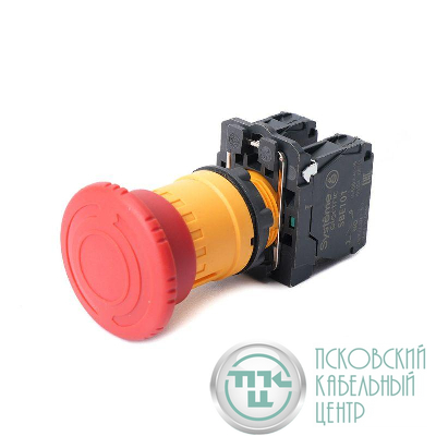 Кнопка аварийного останова SB5 в сборе 22мм 40мм 1НО+1НЗ повернуть для возврата пластик SE SB5AS8445