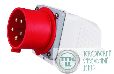 Вилка стационарная 3Р+РЕ+N 32А 380В IP44 ВС-103 DEKraft 26162DEK