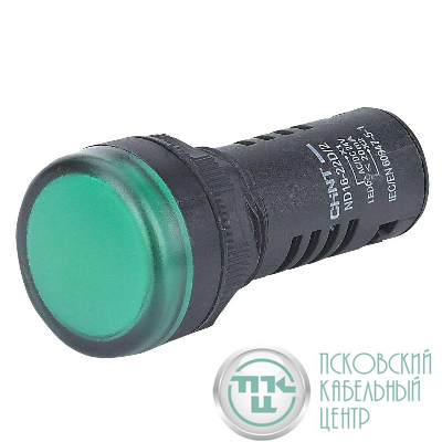 Индикатор помехозащищенный ND16-22D/4K2 зел. AC 230В (R) CHINT 146694