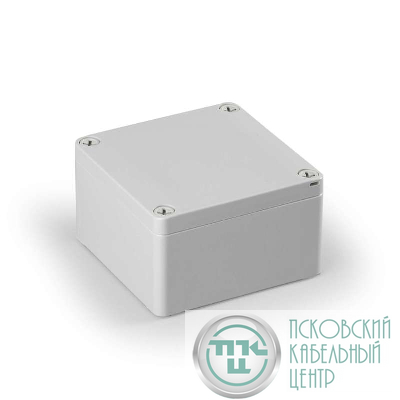 Корпус пластиковый Cubo S 100х100х60мм поликарбонат от -40 до +80град.C глух. стенка IP66/67 сер. ENSTO SPCP101006G